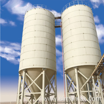 Big size concrete batching plant cement silo